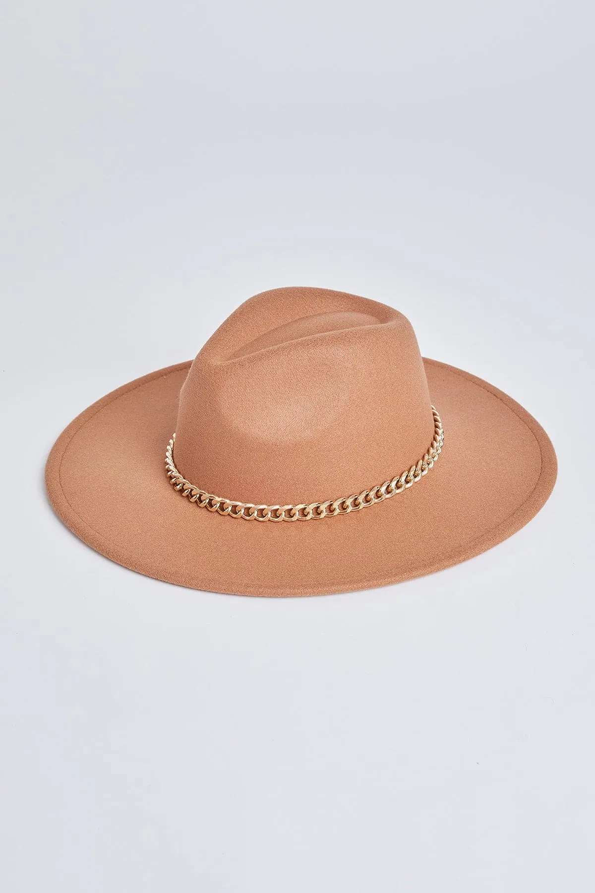 Women’s Chain Wide Brim Hat