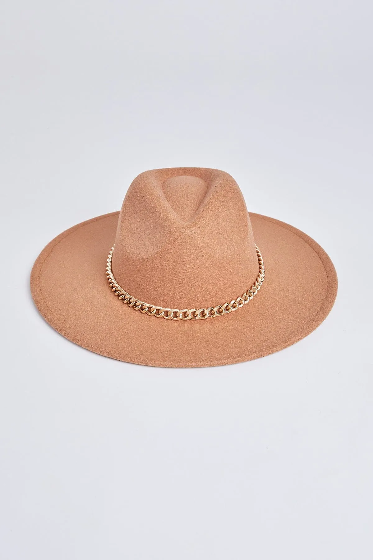 Women’s Chain Wide Brim Hat