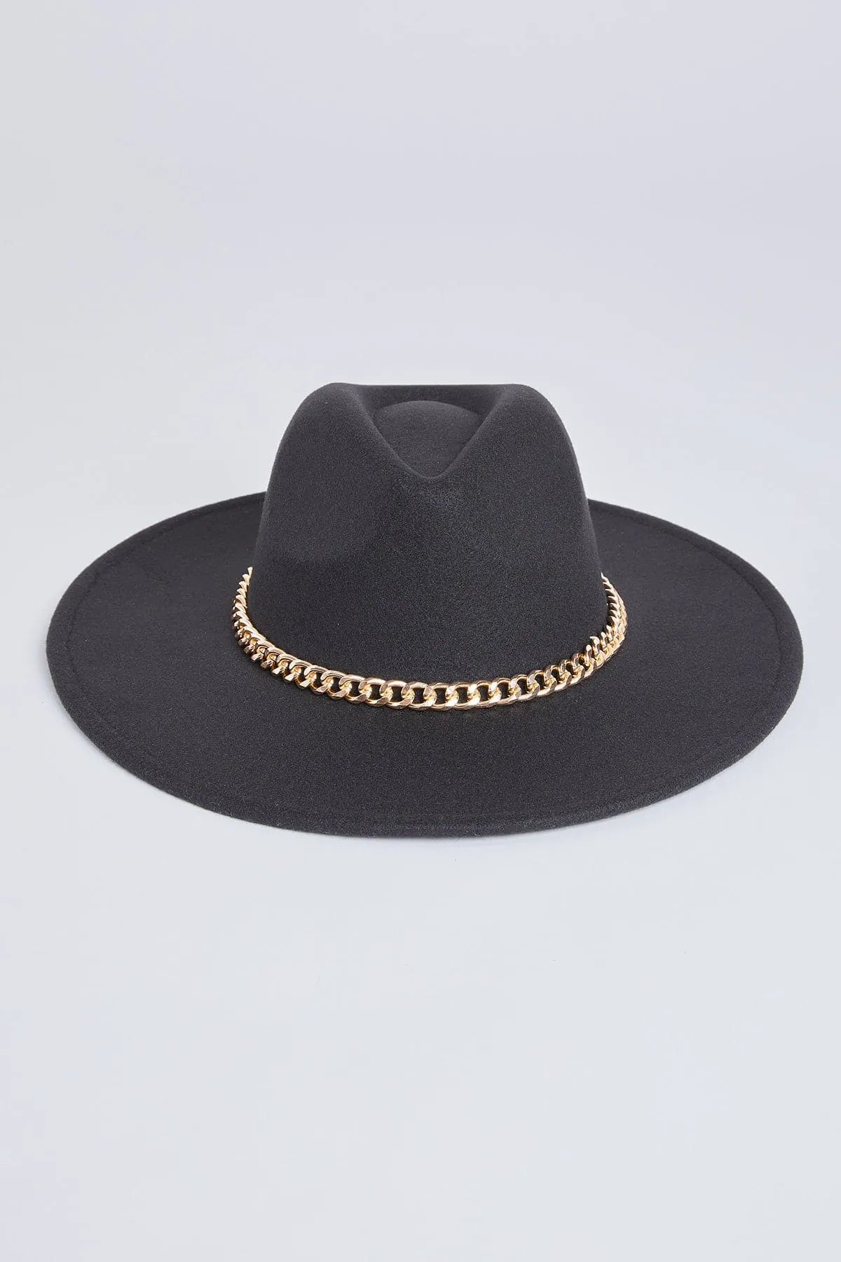 Women’s Chain Wide Brim Hat