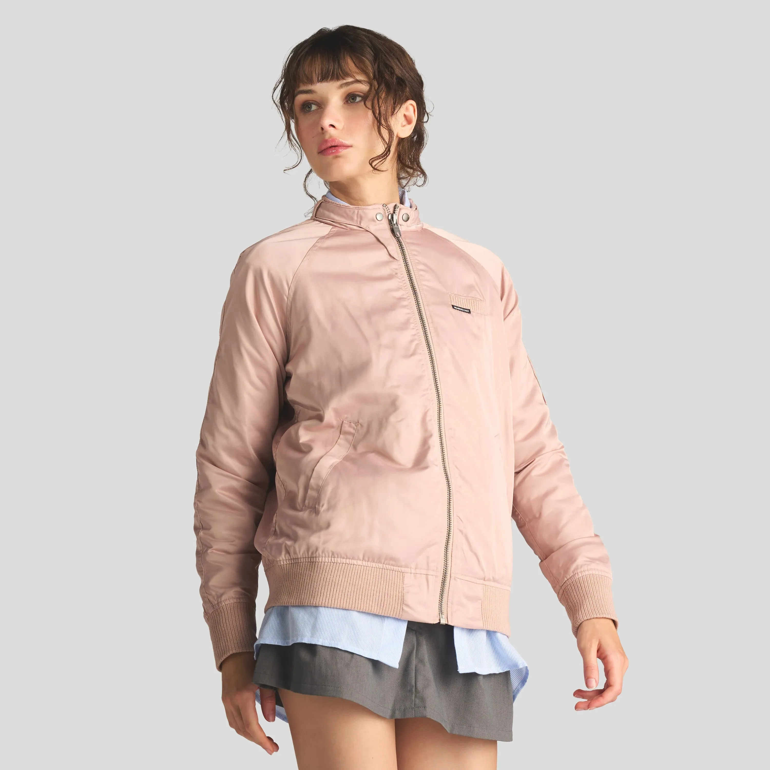 Women's Satin Bomber Jacket