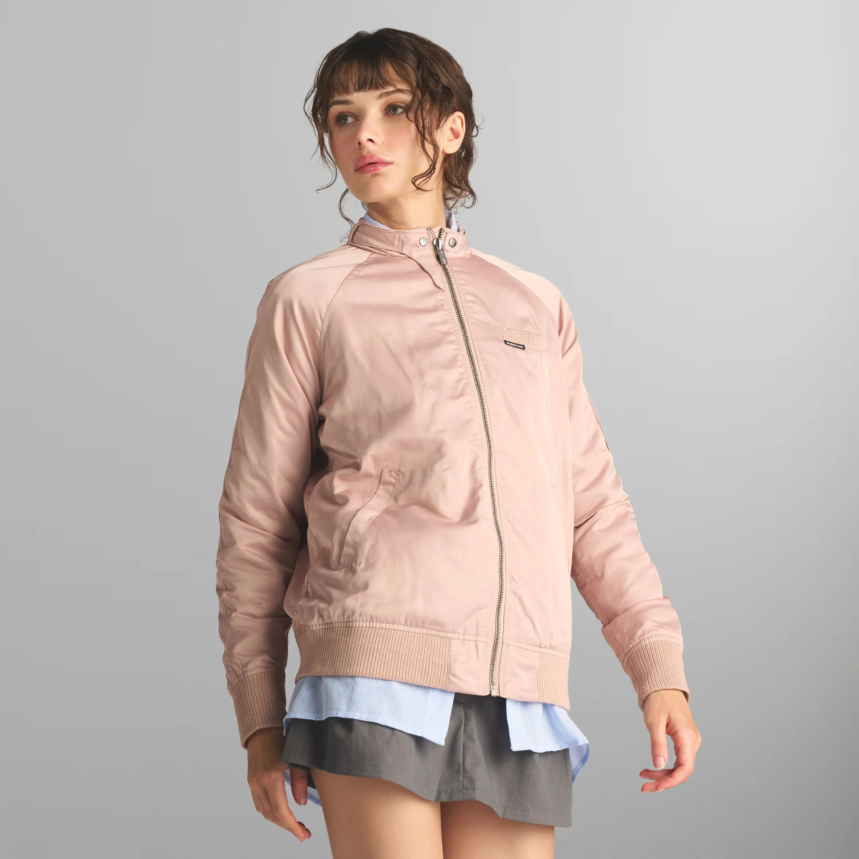 Women's Satin Bomber Jacket