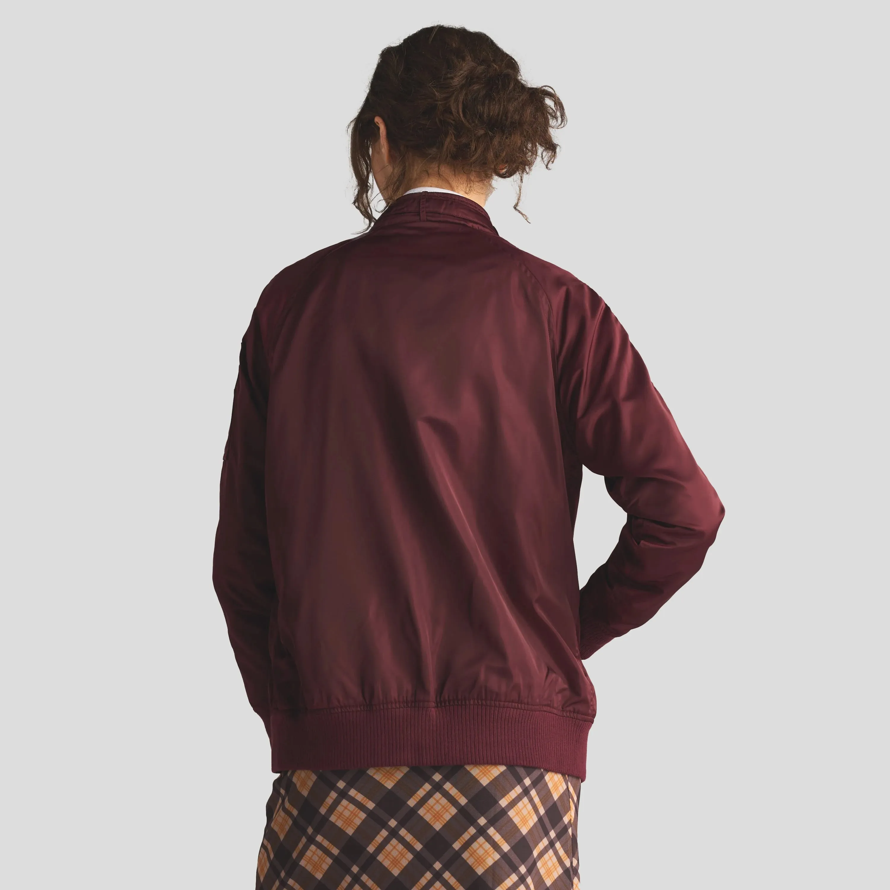 Women's Satin Bomber Jacket