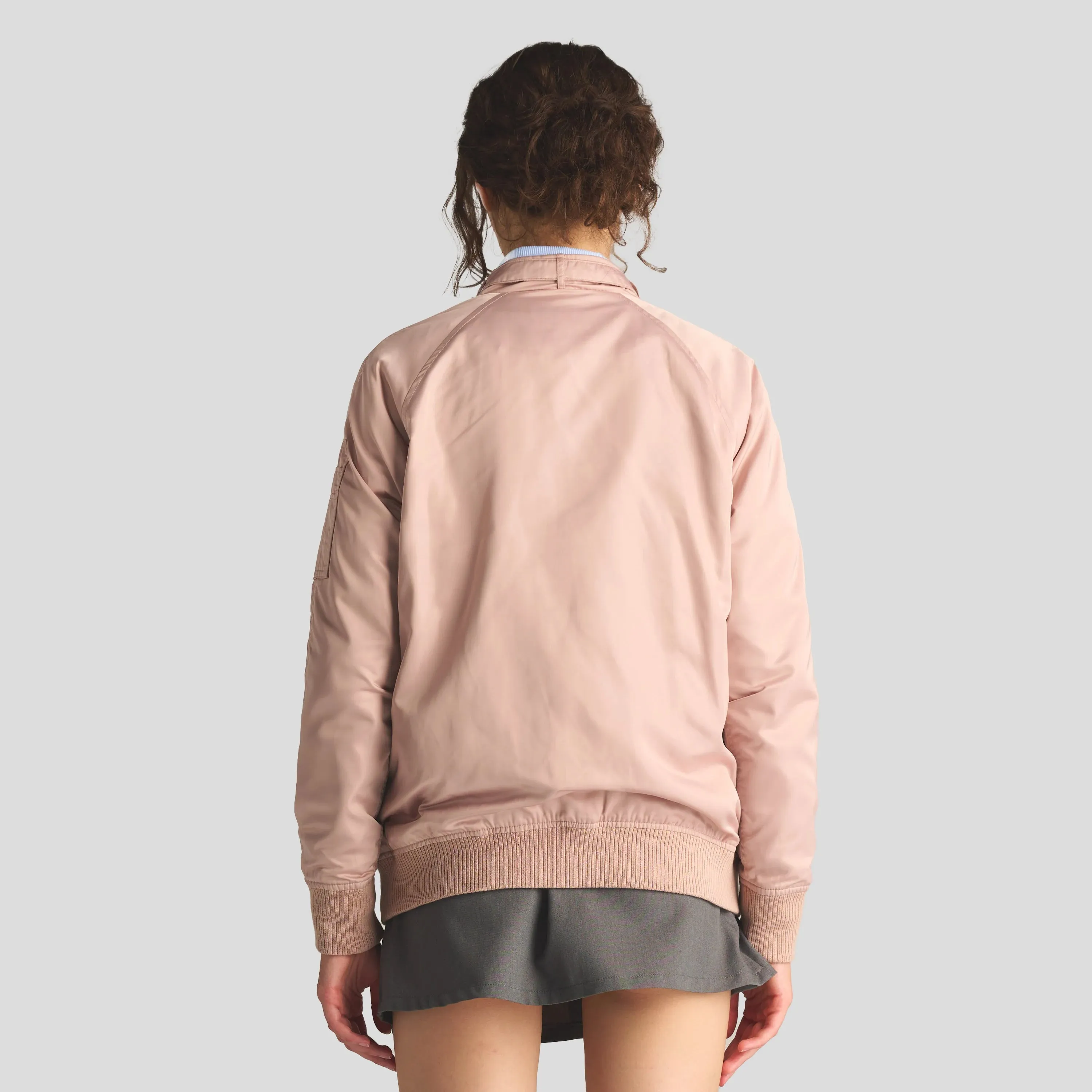 Women's Satin Bomber Jacket