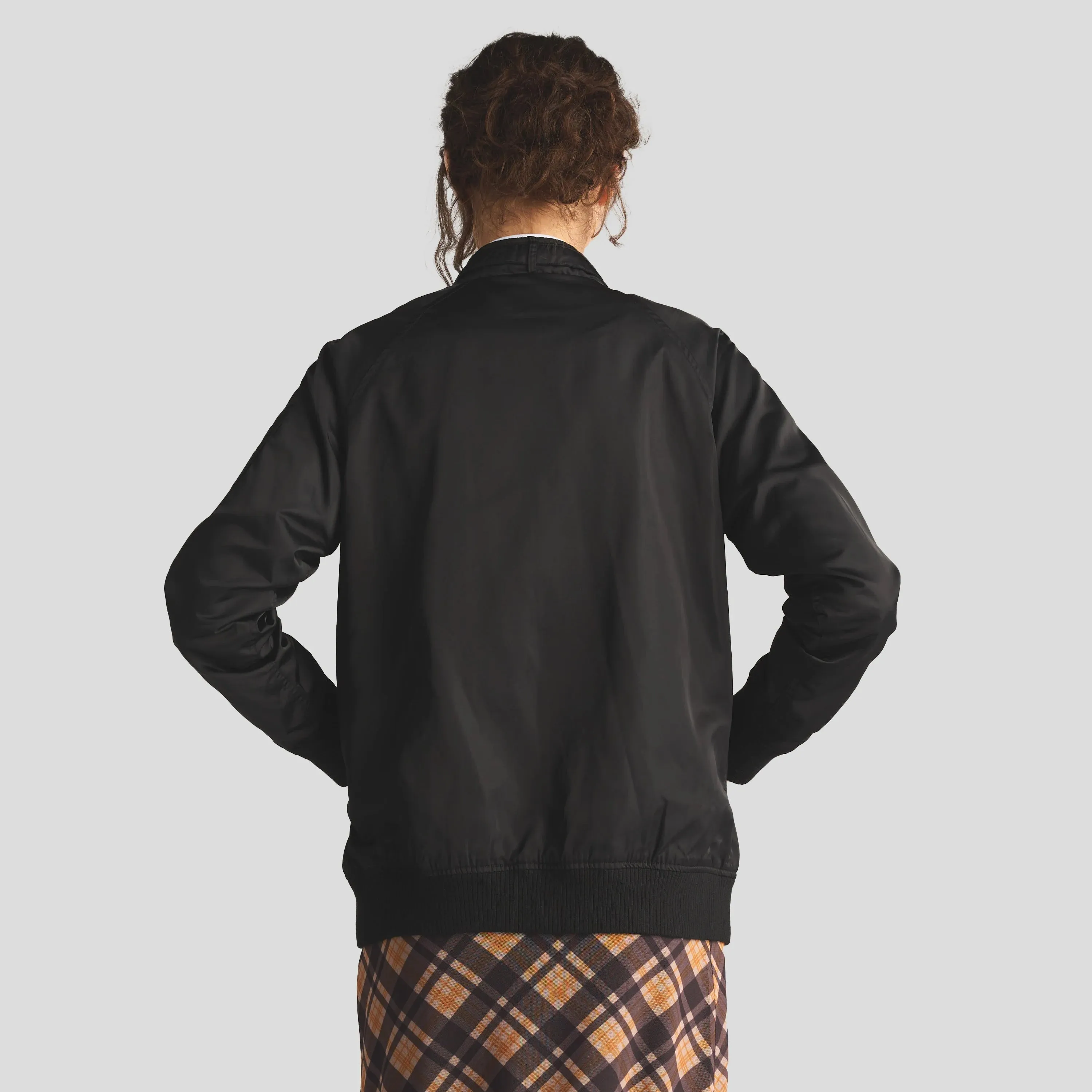 Women's Satin Bomber Jacket