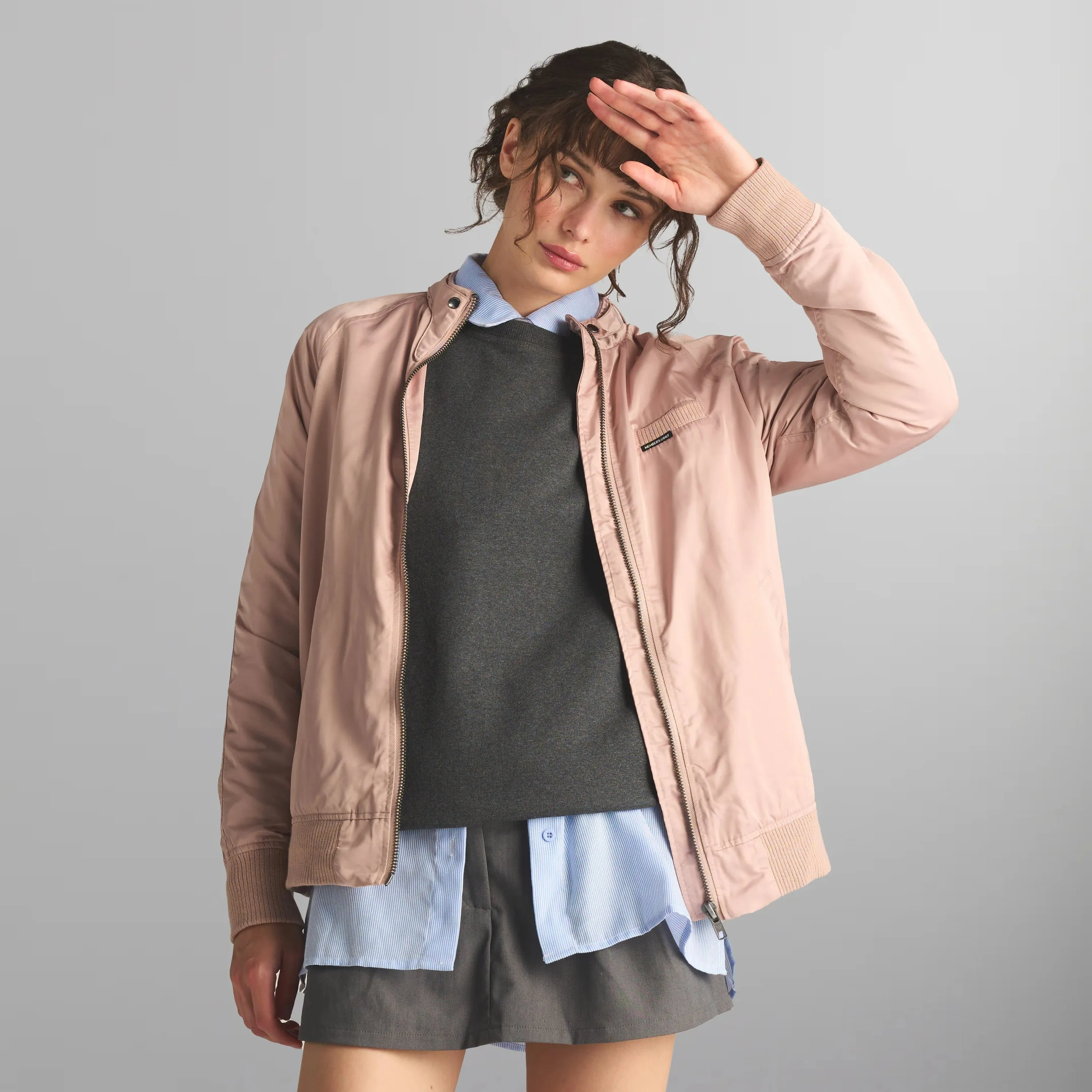 Women's Satin Bomber Jacket