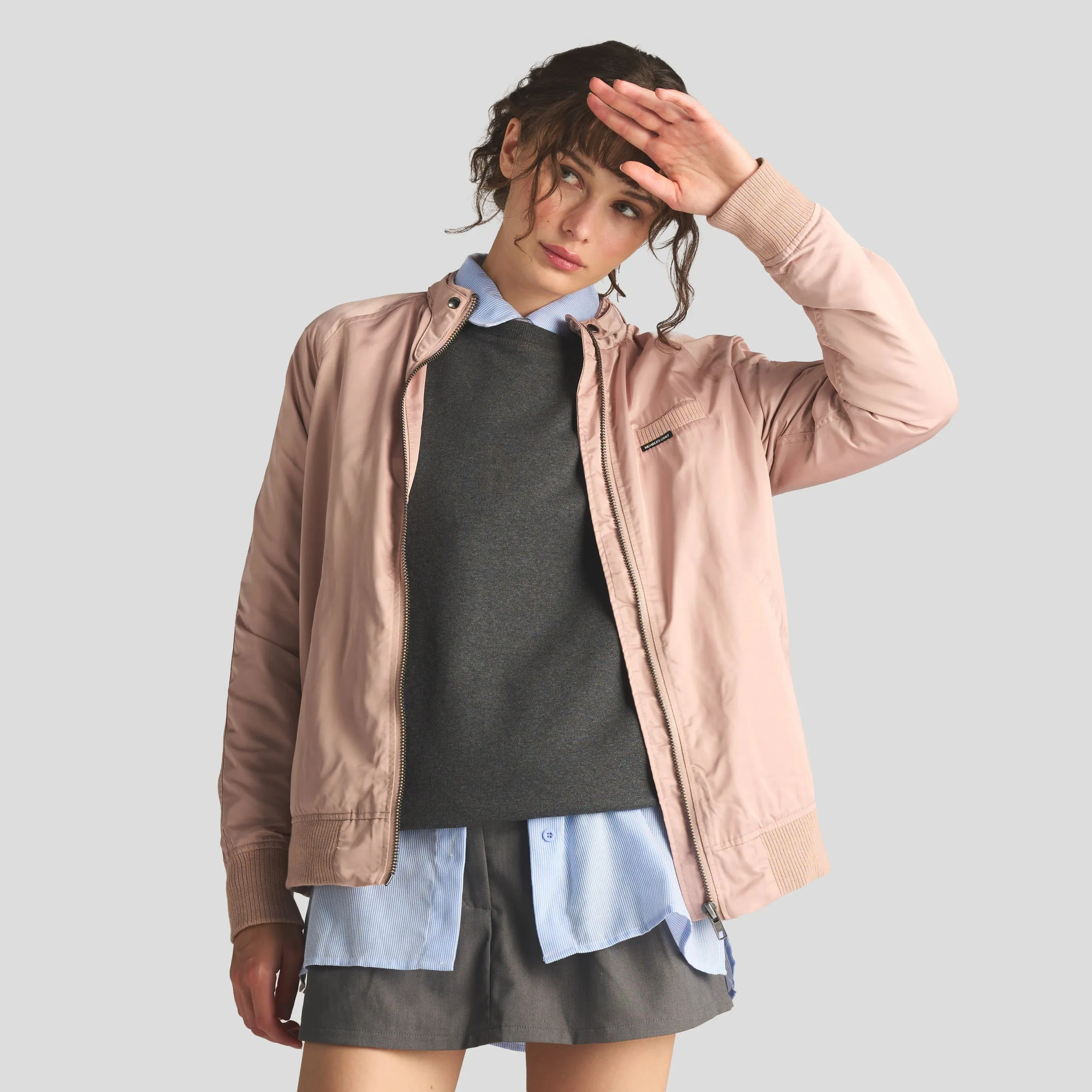 Women's Satin Bomber Jacket