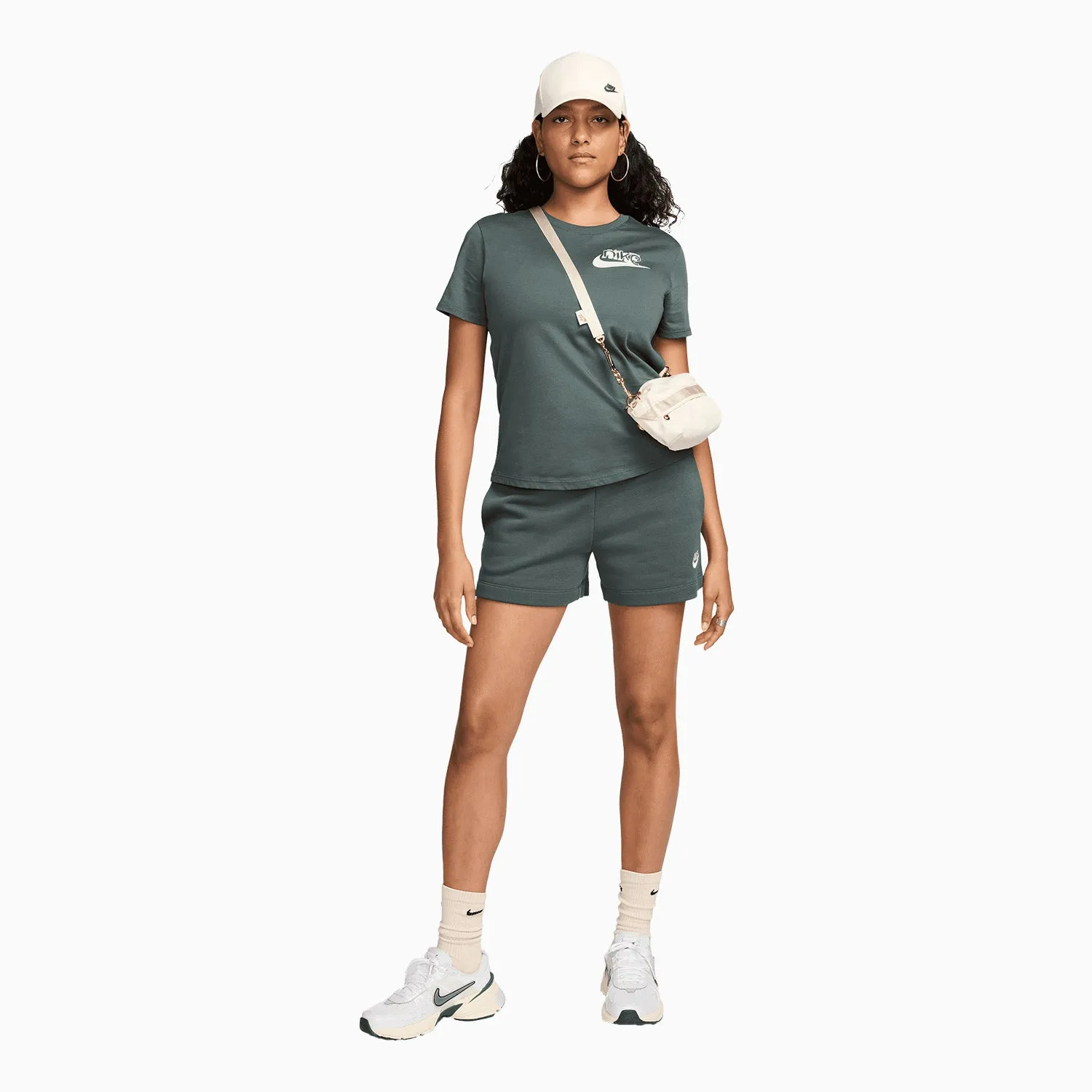 Women's Sportswear Graphic T-Shirt And Shorts Outfit