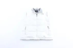 Women's The North Face 600 Embroidered Logo White Zip Up Vest