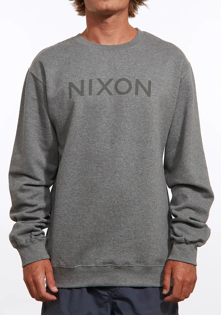 Wordmark Crew Sweatshirt - Dark Heather Gray