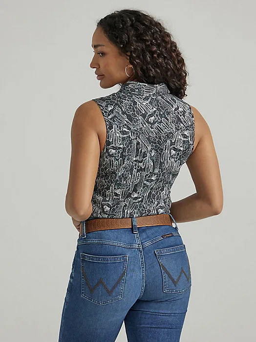 Wrangler Cactus Snap Up Tank Women's Top