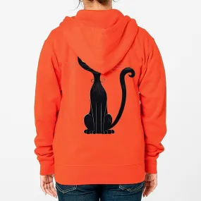 XS-4XL Black Cat Dry Napping Hooded Zip-Up (for men and women) For adults