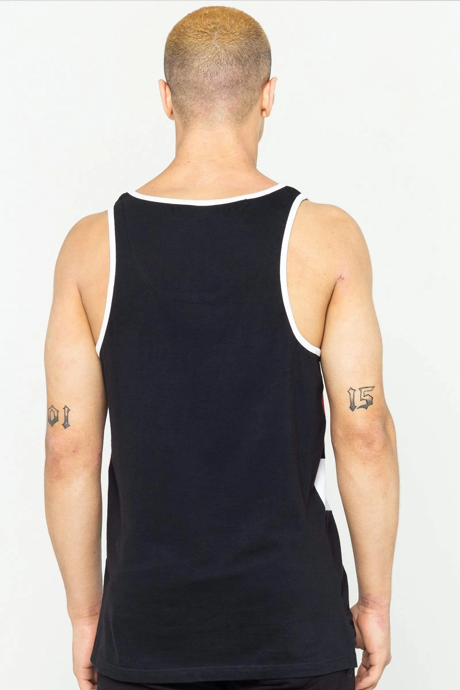 York Racer Back Men's Vest - Black